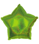 9" Airfill Only Lime Green Dazzleloon Star Balloon