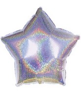 4.5" Airfill Silver Dazzleloon Star M147