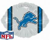 9" Airfill Only NFL Balloon Detroit Lions