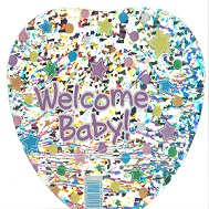 9" Airfill Only Welcome Baby Stars Balloon Balloon