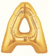 40" Megaloon Large Letter Balloon A Gold