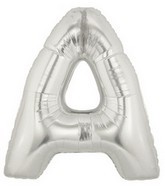 40" Megaloon Large Letter Balloon A Silver