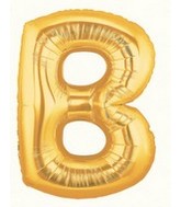 40" Megaloon Large Letter Balloon B Gold