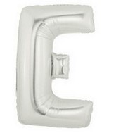 40" Megaloon Large Letter Balloon E Silver