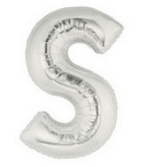40" Megaloon Large Letter Balloon S Silver