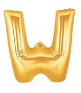 40" Megaloon Large Letter Balloon W Gold