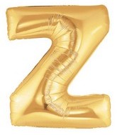 40" Megaloon Large Letter Balloon Z Gold