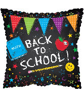 17" Back to School Pennants Foil Balloon