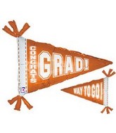 31" Orange Congrats Grad Way to Go