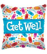 18" Get Well Bandaids Balloon