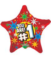 18" You Are! Number One Star Balloon