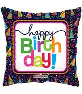 18" Birthday Party Hats Balloon
