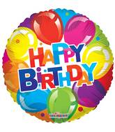 9" Airfill Only Birthday Shiny Balloons Balloon