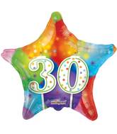 18" 30th Candles Balloon