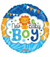 4" Airfill Only Baby Boy Jungle Gellibean Balloon
