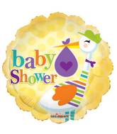 18" Baby Shower Stork Balloon