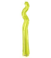 14" Airfill Only Kurly Zig Zag Kiwi Balloon