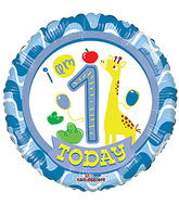 18" 1st Birthday Boy balloons