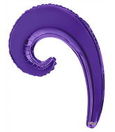14" Airfill Only Kurly Wave Purple Balloon