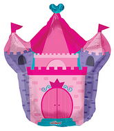 28" Pink Castle Shape balloons