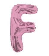14" Airfill with Valve Only Letter F Pink Balloon