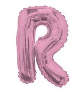 14" Airfill with Valve Only Letter R Pink Balloon