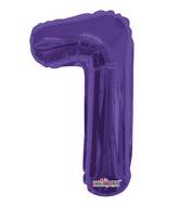 14" Airfill with Valve Only Number 1 Purple Balloon