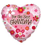 18" For The Best Grandma Balloon
