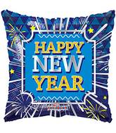 18" New Year Square Balloon