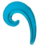 14" Airfill Only Airfill Only Kurly Wave Turquoise Balloon