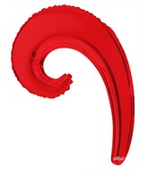 14" Airfill Only Kurly Wave Red Balloon GELLIBEAN