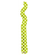 14" Airfill Only Kurly Zig Zag Kiwi Dots Balloon