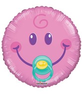 9" Airfill Only Smiley Girl Gellibean Balloon