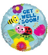 18" Get Well Bugs Balloon