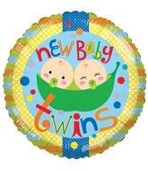 18" Baby Twins 2 Peas Balloon