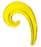 14" Airfill Only Airfill Only Kurly Wave Yellow Balloon