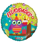 18" Buho Felicidades Balloon (Spanish)