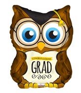 28" Owl Grad Shape Balloon