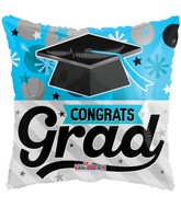 18" Blue Grad Balloon
