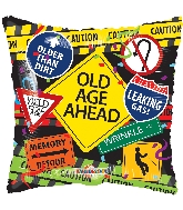 18" Square Over The Hill Signs Balloon
