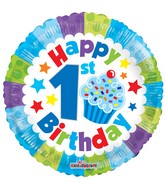 18" 1st Birthday Boy Balloon