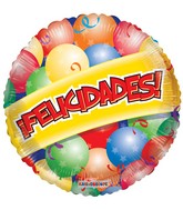 18" Feliz Cumpleaños Balloons Balloon (Spanish)