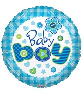 18" Baby Boy Quilt Balloon