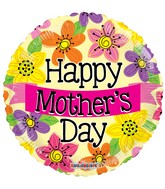 18" Happy Mother's Day Banner Balloon