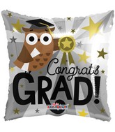 18" Grad Owl Balloon
