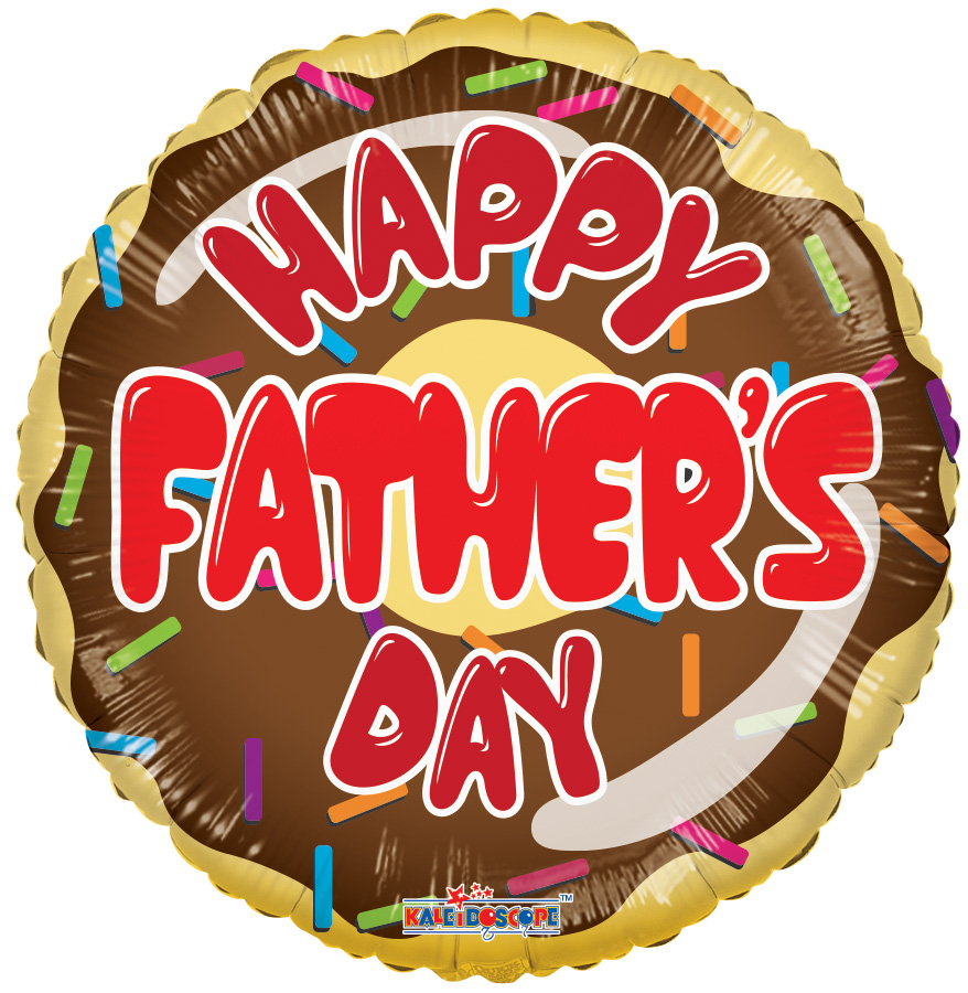 18 Happy Father S Day Donut Balloon Bargain Balloons Mylar Balloons And Foil Balloons