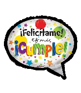 18" Pensamiento Cumple Shape Balloon (Spanish)