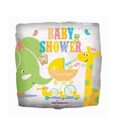 18" Baby Shower Animals Balloon