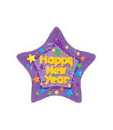 22" Happy New Year Bubble Letters Balloon