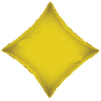 21" Solid Diamond Gold Brand Convergram Balloon